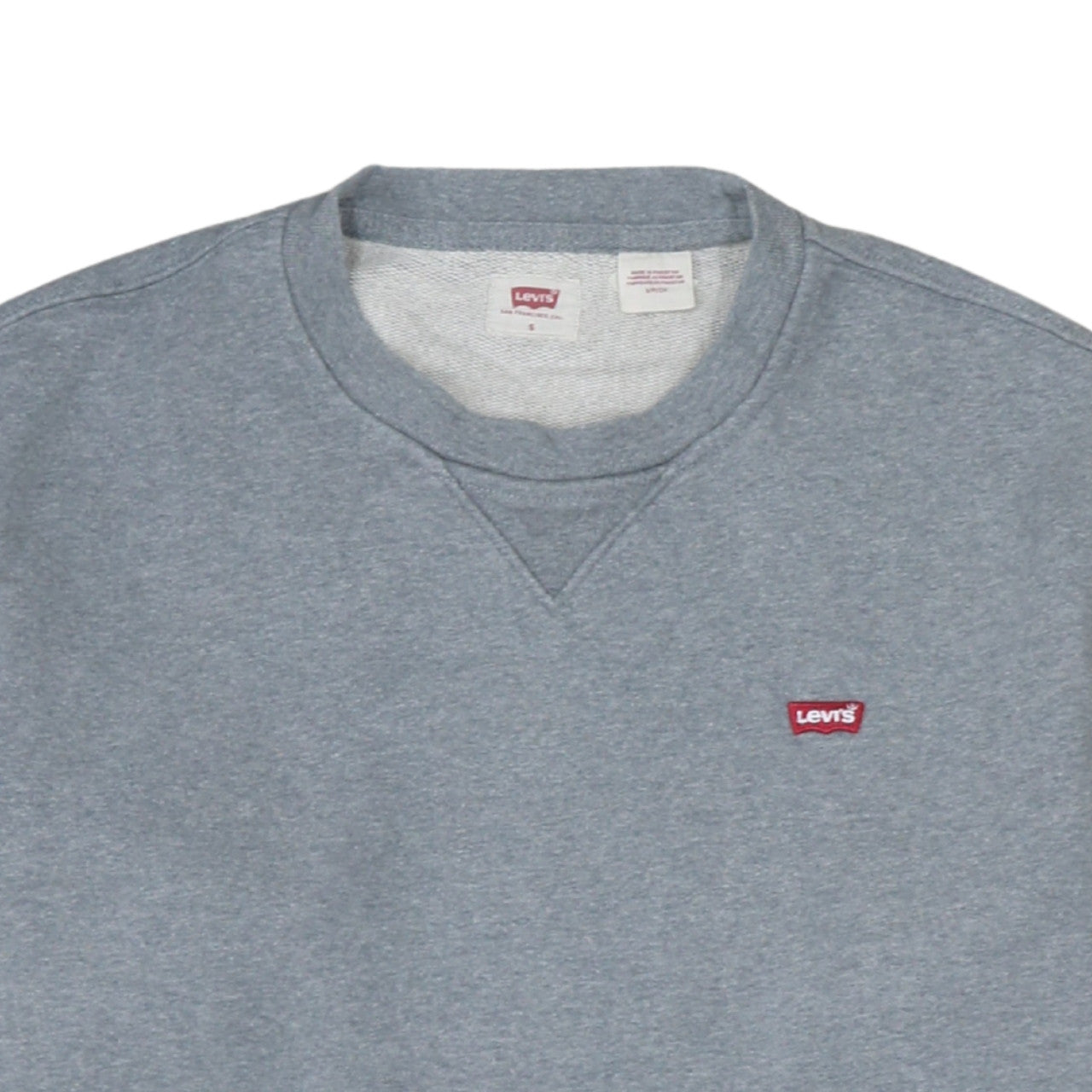 Levi's Men's Grey Crew Neck Pullover Sweatshirt Size S