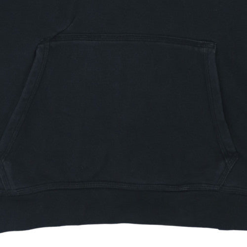 Nike Men's Black XL Pullover Hoodie with Logo Fleece Sweatshirt