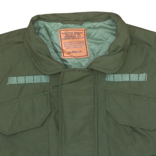 Schott Bros Inc Men’s Green Military Nylon Lined Waistcoat M