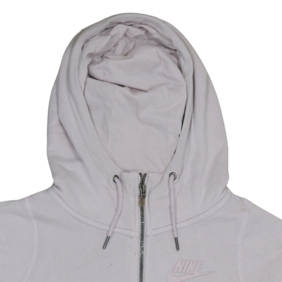 Nike Women’s Beige Full Zip Hoodie Medium Cotton Blend