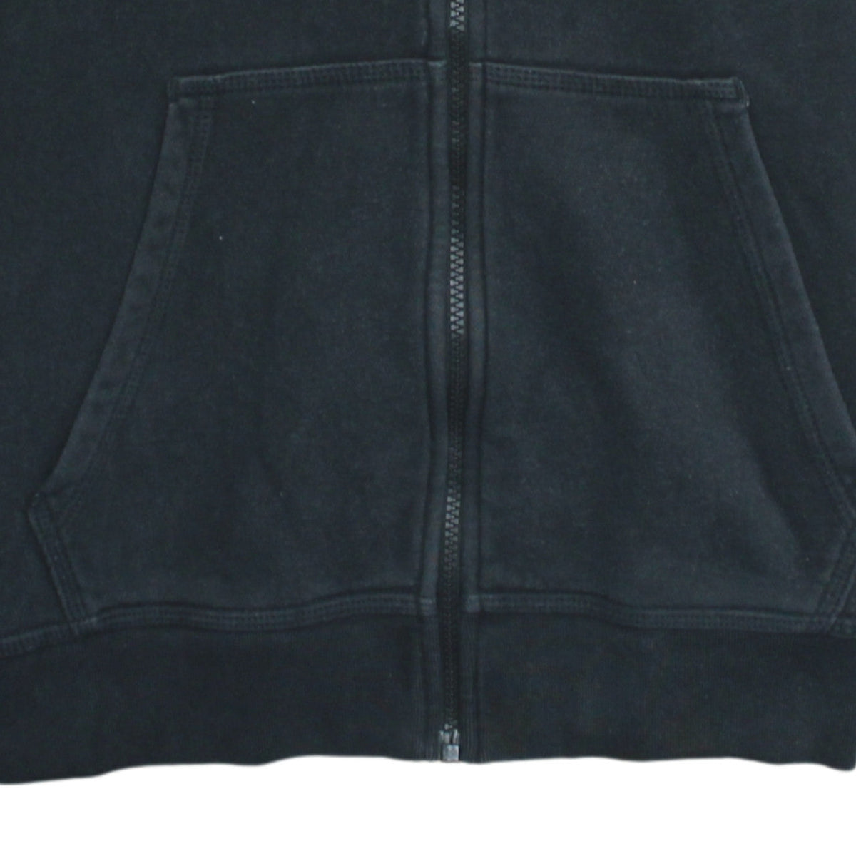 Nike Men's Black Full Zip Hoodie L Fleece Sweatshirt