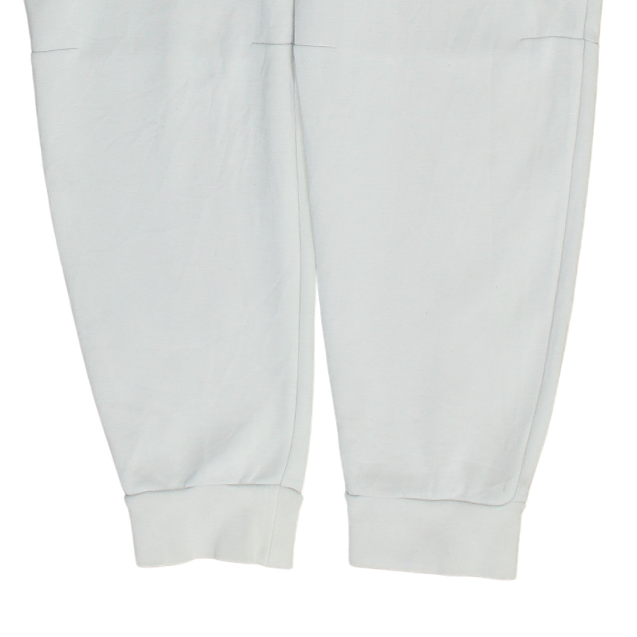 Nike Men's White Fleece Jogger Sweatpants L Tapered Fit