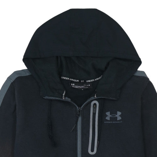 Under Armour Mens Black Full Zip Hoodie Size L Sportswear Fleece