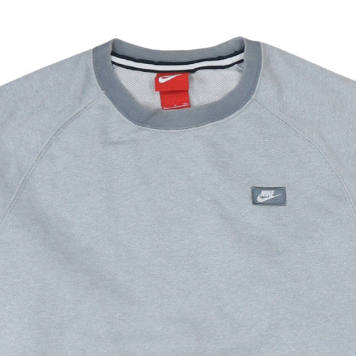 Nike Men's Grey Pullover Crew Neck Sweatshirt Size S