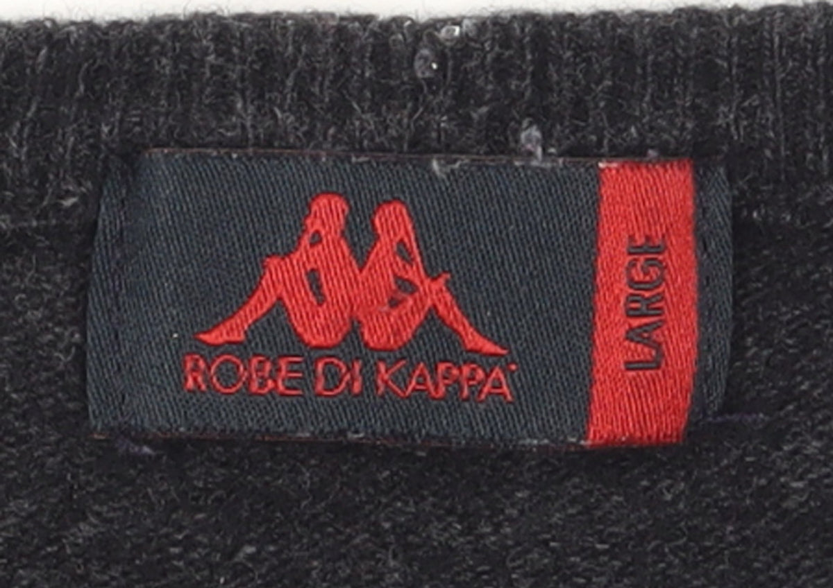 Robe Di Kappa Men's Black Wool Crew Neck Pullover Jumper L