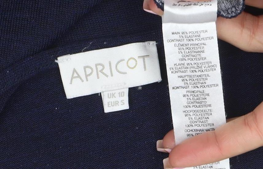 Apricot Womens Multicoloured Long Sleeve Colourblock Jersey T-Shirt Size S