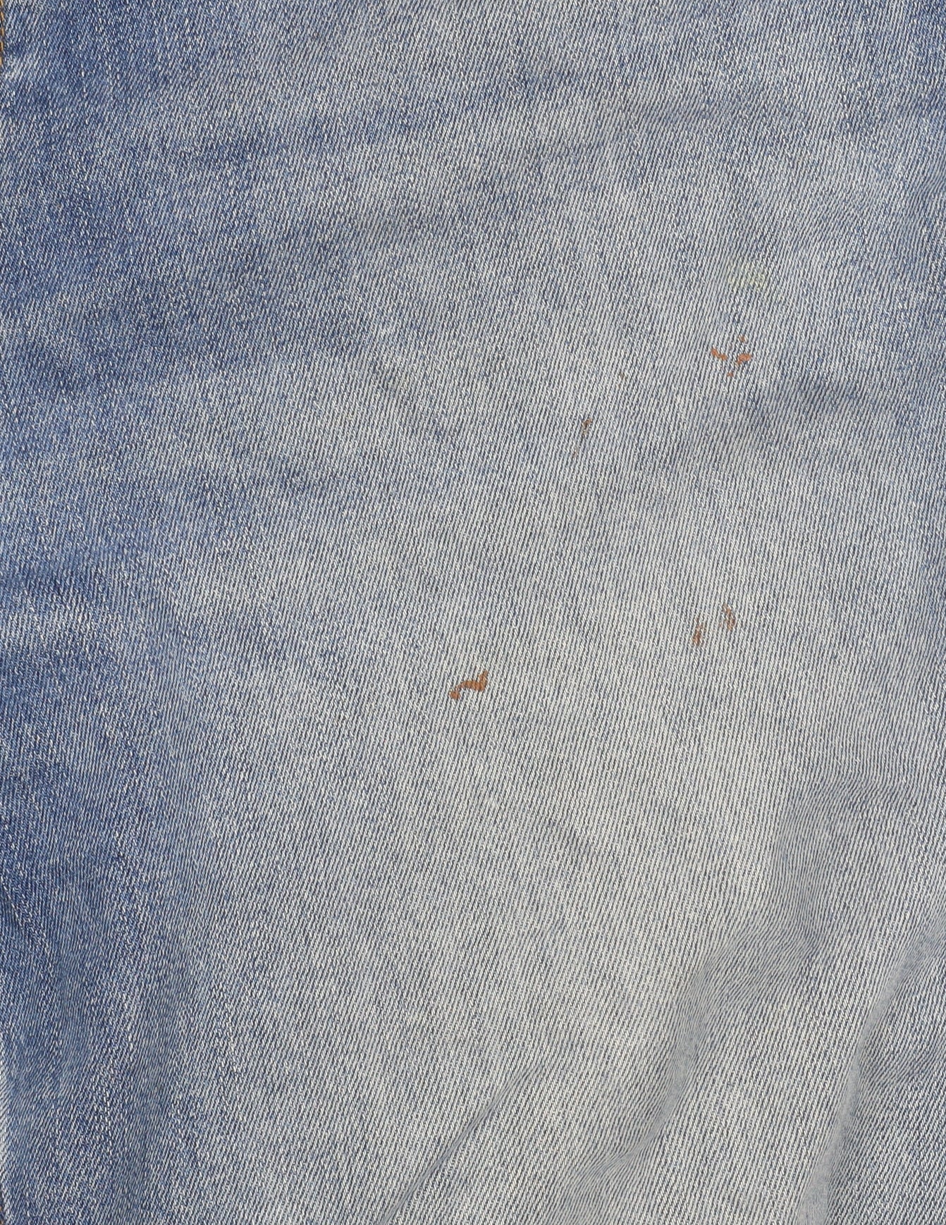 Crew Clothing Company Men's Blue 36L Straight Fit Distressed Jeans