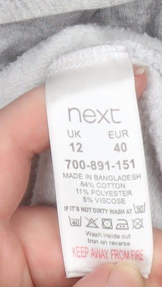 Next Men’s Grey Hooded Full Zip Cotton Jacket M