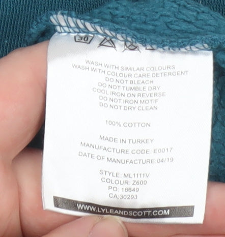 Lyle & Scott Men's Blue XL Pullover Sweatshirt Crew Neck Cotton