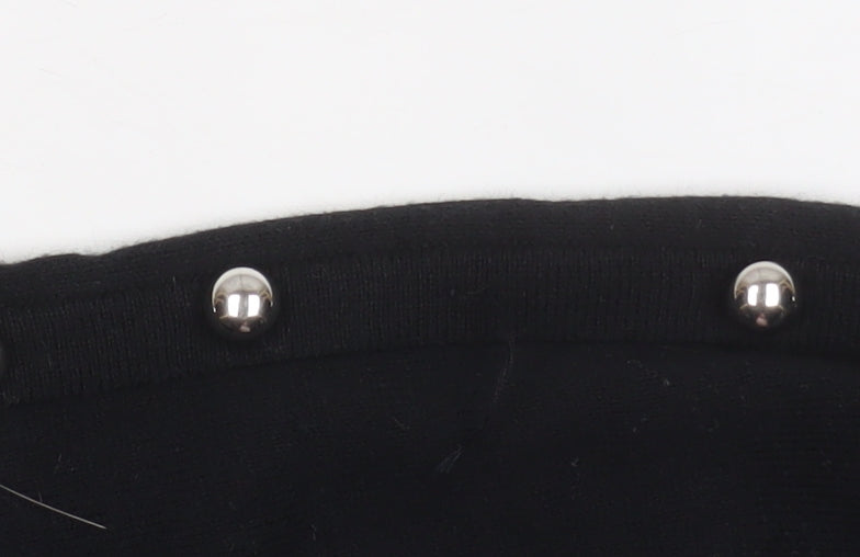 French Connection Women's Black Studded Long Sleeve Jumper Size L