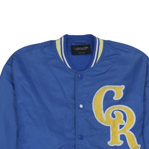 Colourful Rebel Womens Blue XS Varsity Bomber Jacket
