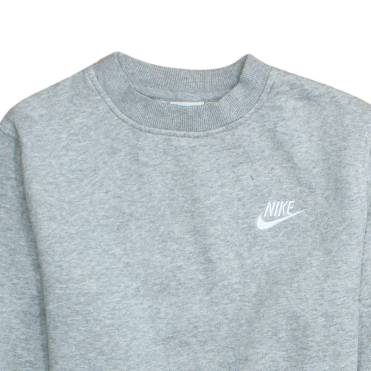 Nike Girls Grey Pullover Crew Neck Fleece Sweatshirt Size M