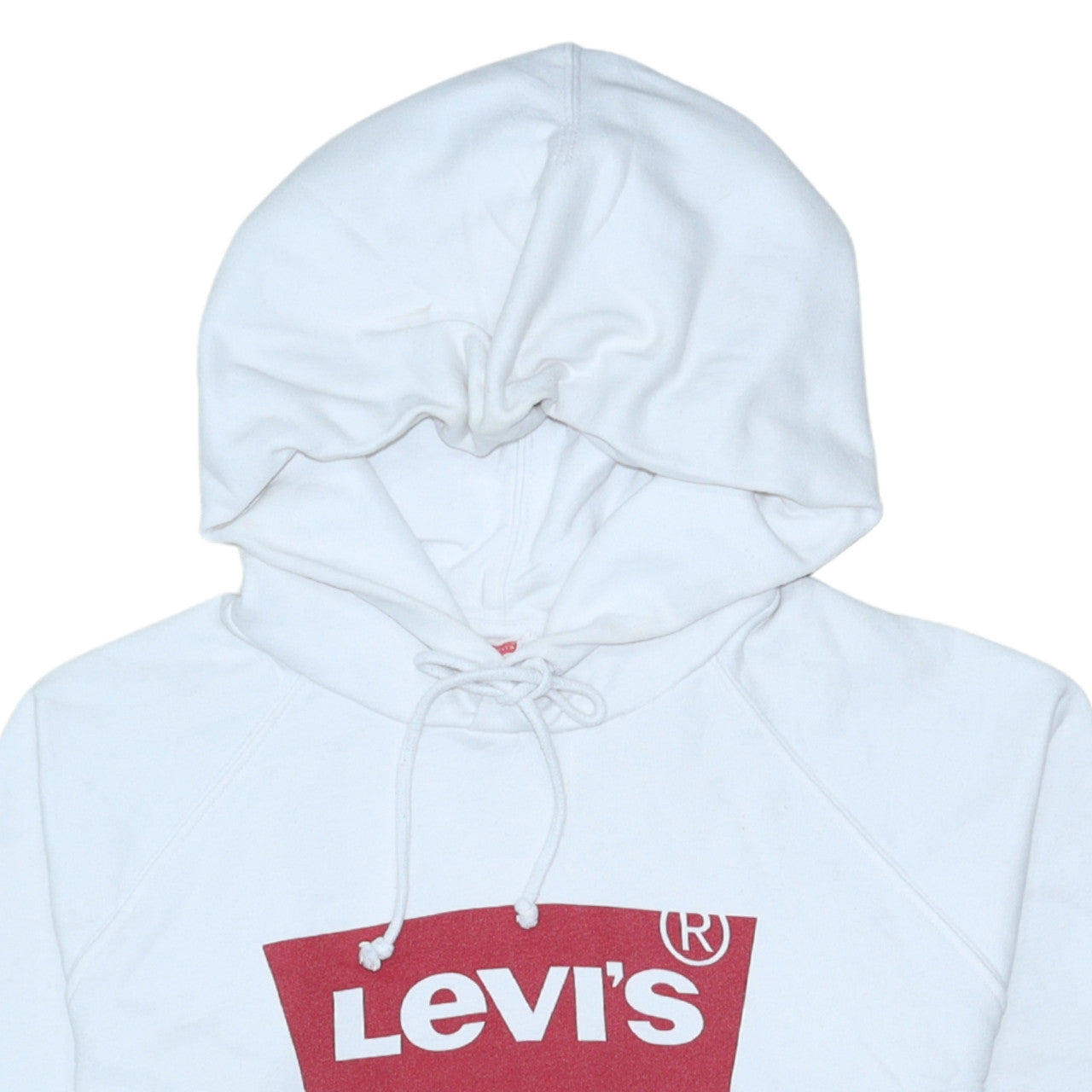 Levi's Men's White Graphic Logo Pullover Hoodie Size M