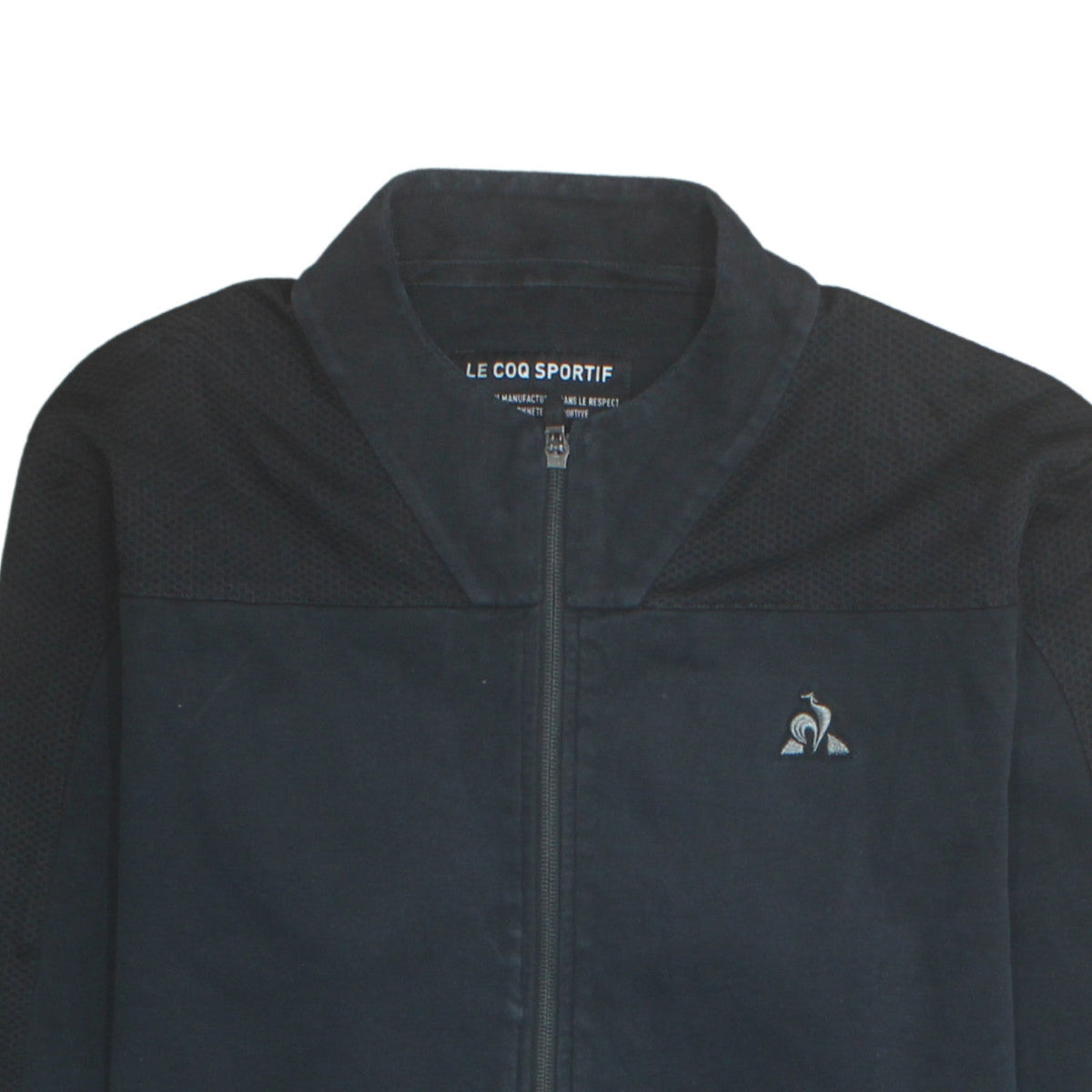 Le Coq Sportif Men’s Black L Track Jacket Full Zip Sportswear