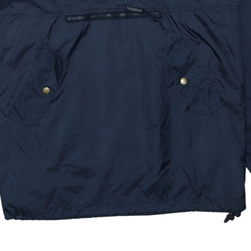 Clique Men's Blue L Anorak Hooded Windproof Lightweight Jacket
