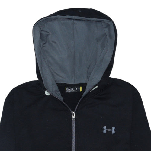 Under Armour Men's Black Full Zip Hoodie Medium Relaxed Fit