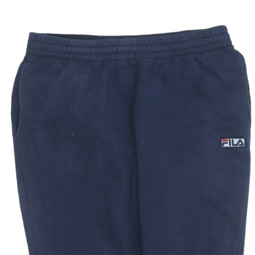 Fila Men’s Blue Jogger Trousers M Regular Fit Fleece Sweatpants