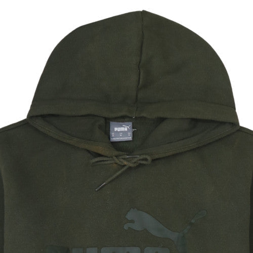 Puma Men's Green Pullover Hoodie Size M Regular Fit Sports Style