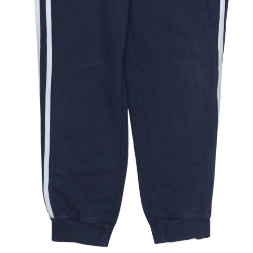 Adidas Men Blue Track Pants M Elastic Waist Tapered Activewear