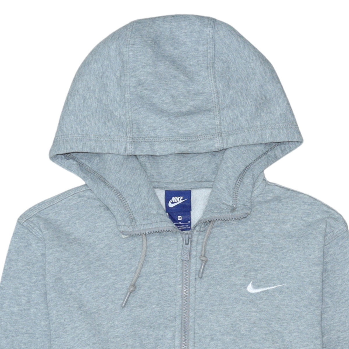 Nike Men's Grey Full Zip Hoodie Size M Sportswear Sweatshirt