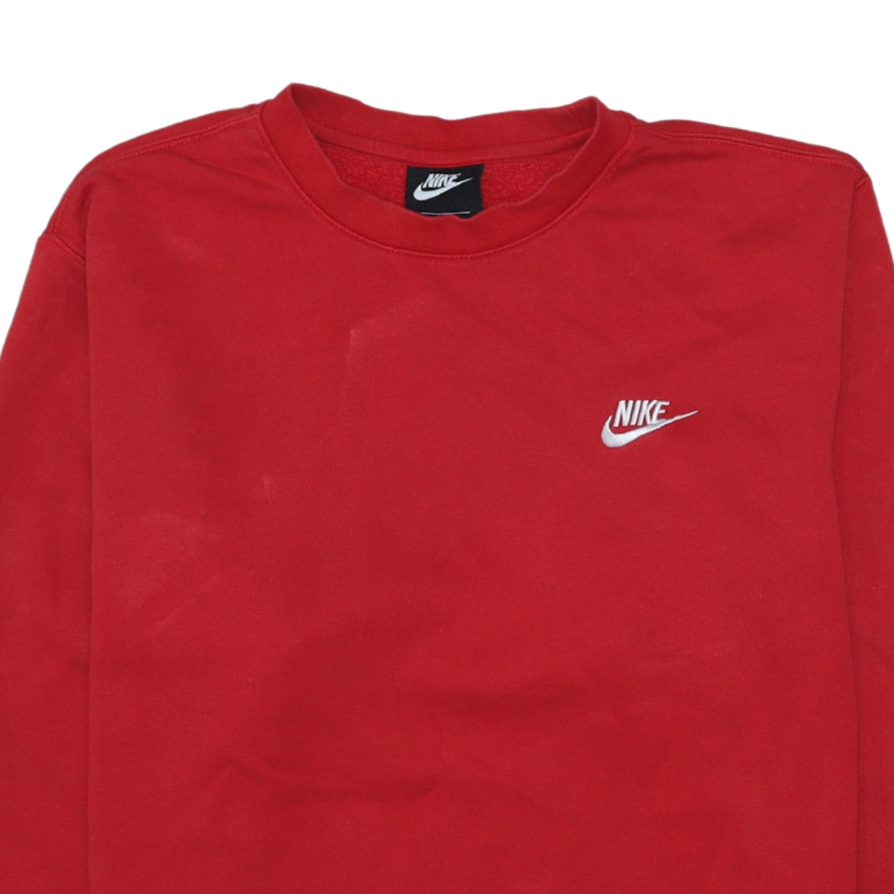 Nike Men's Red Crew Neck Pullover Sweatshirt Size M