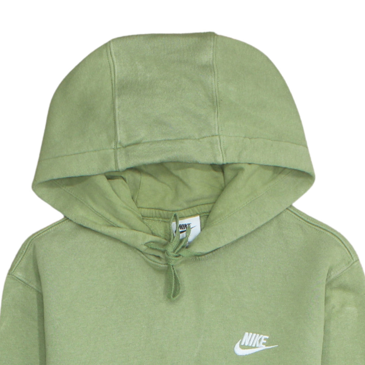 Nike Mens Green Pullover Hoodie XS Regular Fit Fleece Sportswear