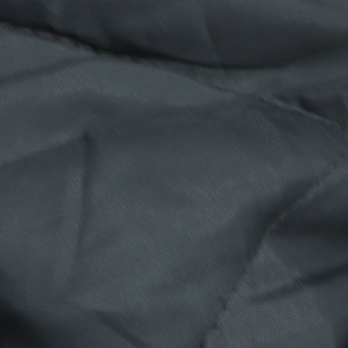 B&C Collection Men's Black Hooded Bomber Jacket L Anonymous Print