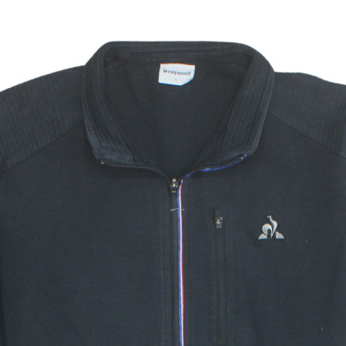 Le Coq Sportif Men's Black L Short Sleeve Full Zip Track Jacket