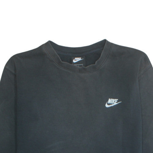 Nike Men's Black L Pullover Crew Neck Fleece Sweatshirt