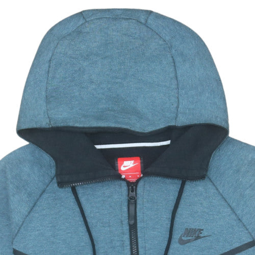 Nike Men's Blue Full Zip Hoodie Size M Sportswear