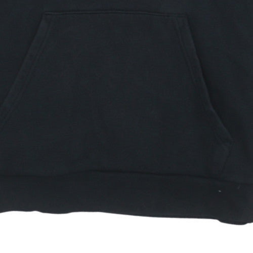 Adidas Mens Black Hoodie Medium Pullover Cotton Blend Primegreen