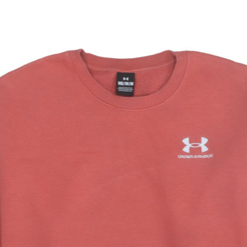 Under Armour Womens Coral Crew Neck Pullover Sweatshirt Medium