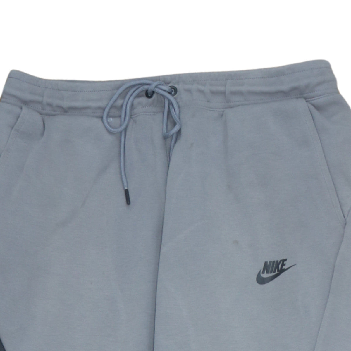Nike Men Grey L Jogger Sweatpants Cotton Blend Tapered Fit