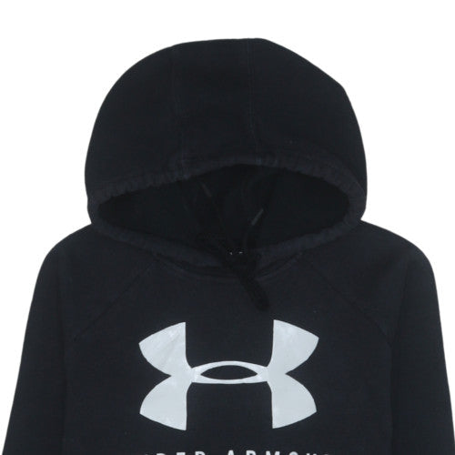Under Armour Women's Black XS Pullover Hoodie Loose Fit Logo