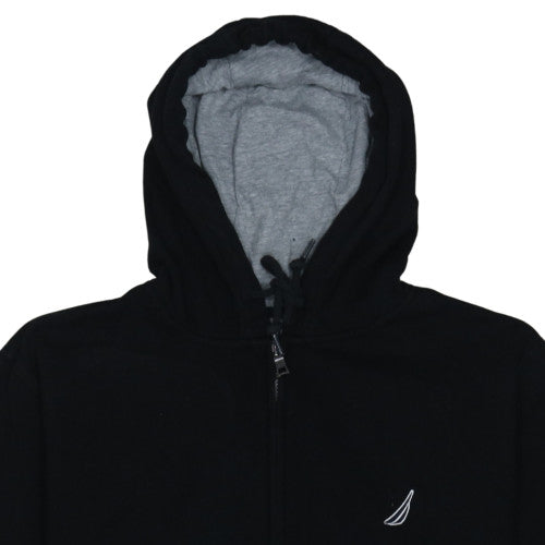 Nautica Men's Black XL Full Zip Fleece Hoodie