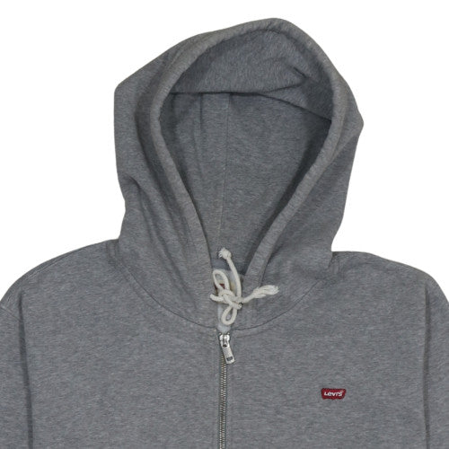Levi's Men's Grey Full Zip Hoodie L Regular Fit Cotton Blend