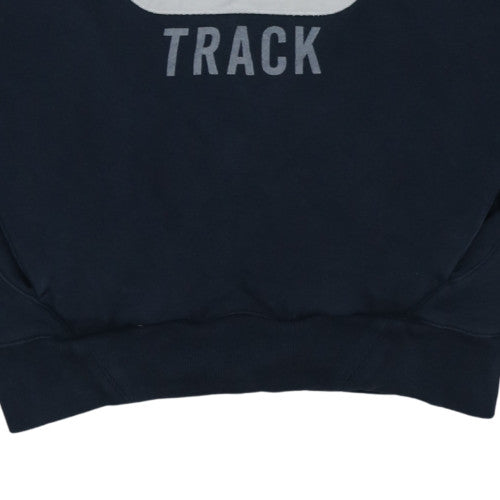 Nike Mens Navy Blue Oregon Track Pullover Hoodie Size S