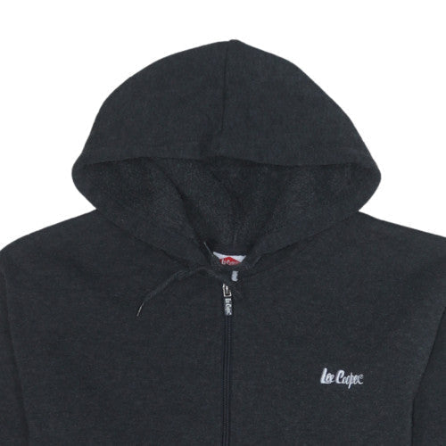Lee Cooper Mens Black Full Zip Hoodie Size M Fleece Sweatshirt
