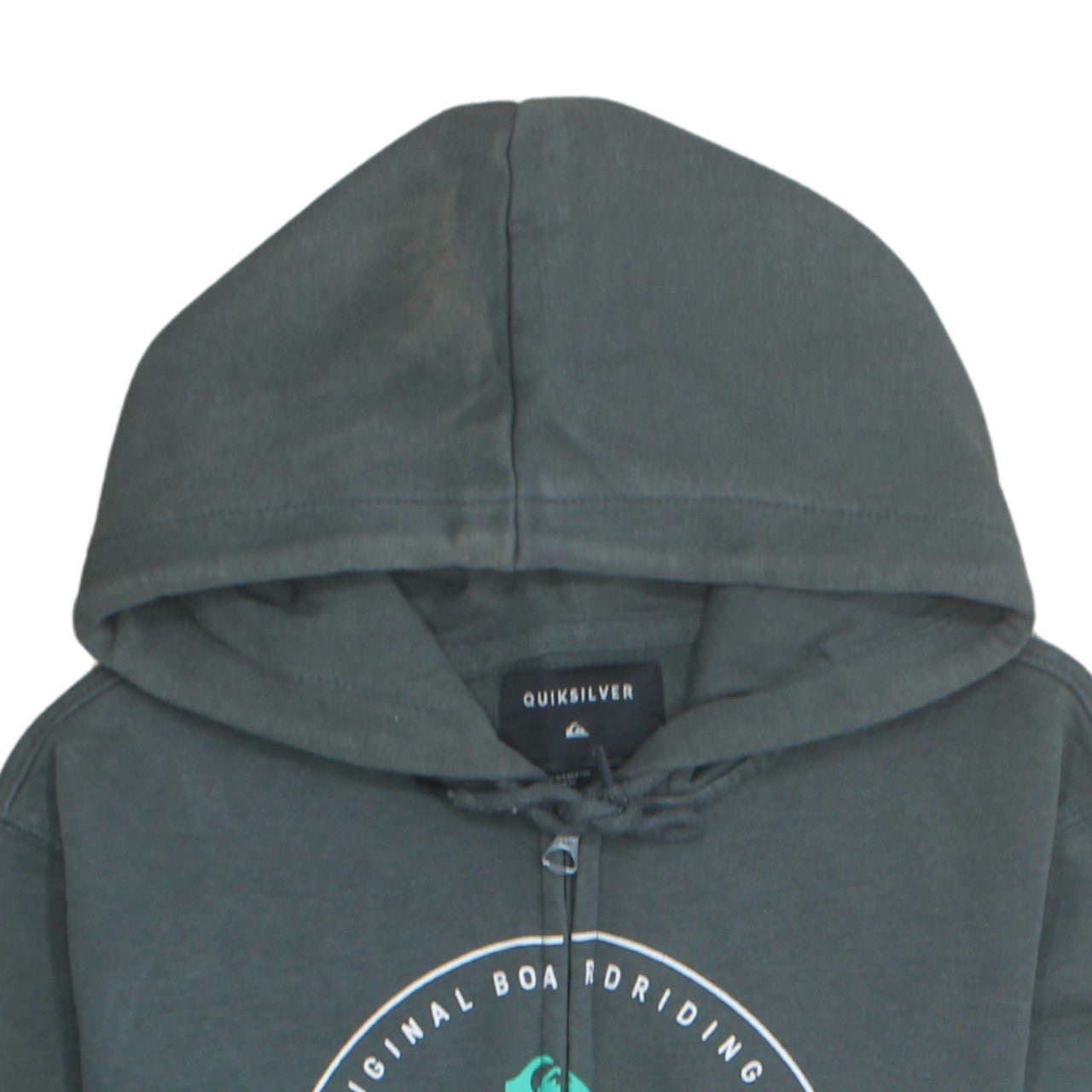 Quiksilver Men’s Green Full Zip Hoodie Size S Regular Fit
