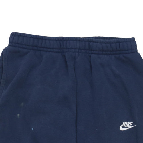 Nike Men Navy Blue Jogger Sweatpants M Elastic Waist Fleece Lined