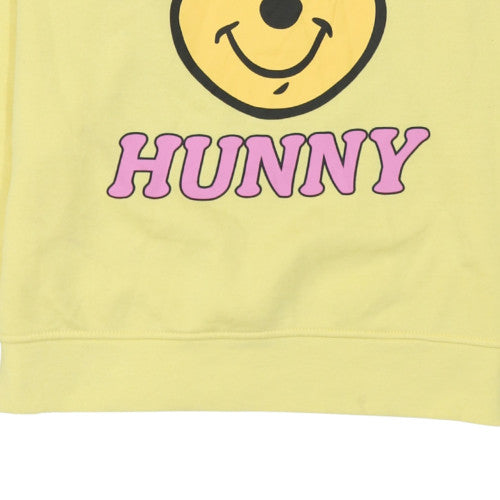 Disney Primark Womens Yellow Winnie the Pooh Pullover Sweatshirt Size M 12/14