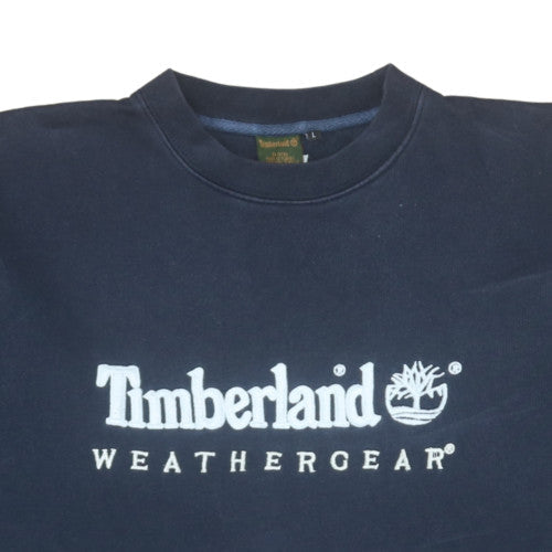 Timberland Men's Blue Crew Neck Pullover Sweatshirt L Outdoor Fleece
