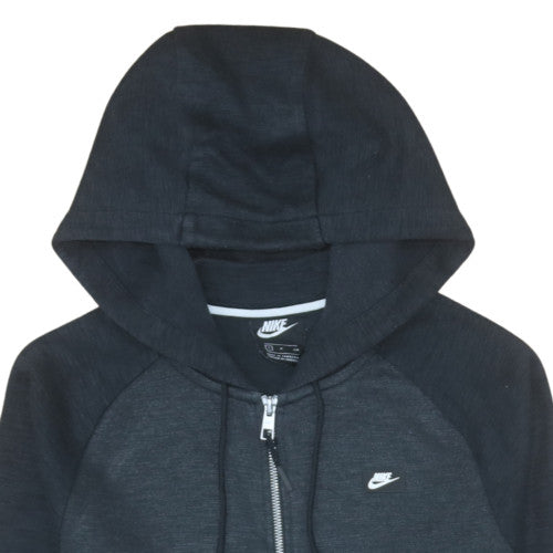 Nike Men's Black Small Full Zip Hoodie Cotton Blend Casual