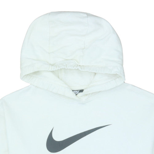 Nike Men's White Pullover Hoodie Size M Regular Fit Fleece