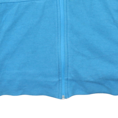 Adidas Men's Blue Full Zip Hooded Jumper Size M Regular Fit