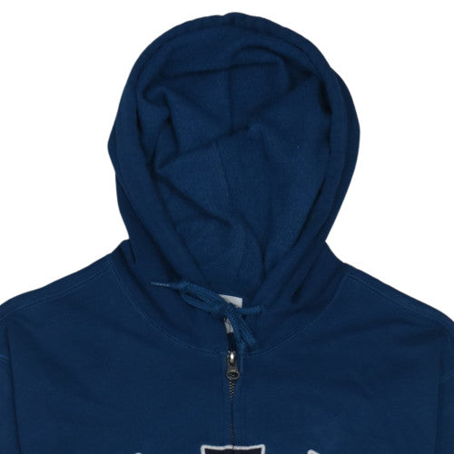 GAP Men's Blue Full Zip Hoodie Size M Logo Fleece Sweatshirt