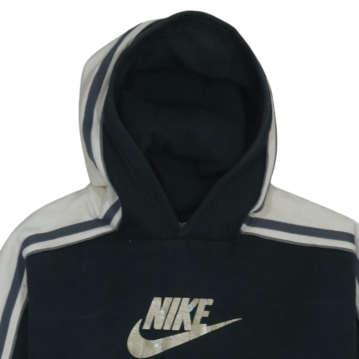 Nike Boys Black XL Pullover Fleece Hoodie with Logo Detail