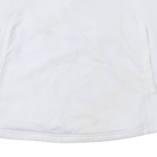 Under Armour Men's White XL Hooded Basic Jacket with Logo