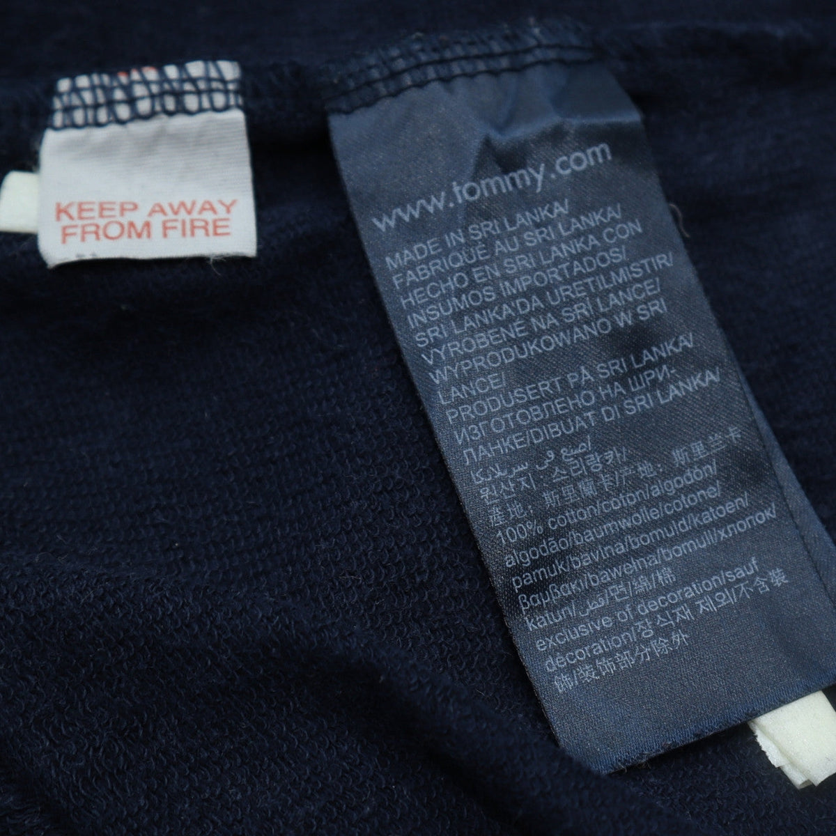 Tommy Hilfiger Men's Blue Cotton Crew Neck Sweatshirt Size M