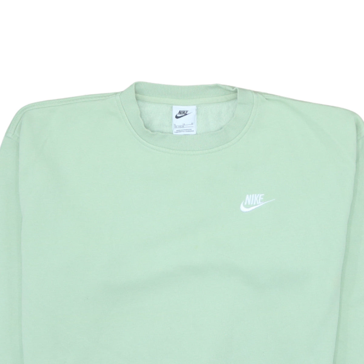 Nike Boys Green XL Pullover Fleece Sweatshirt Crew Neck Logo
